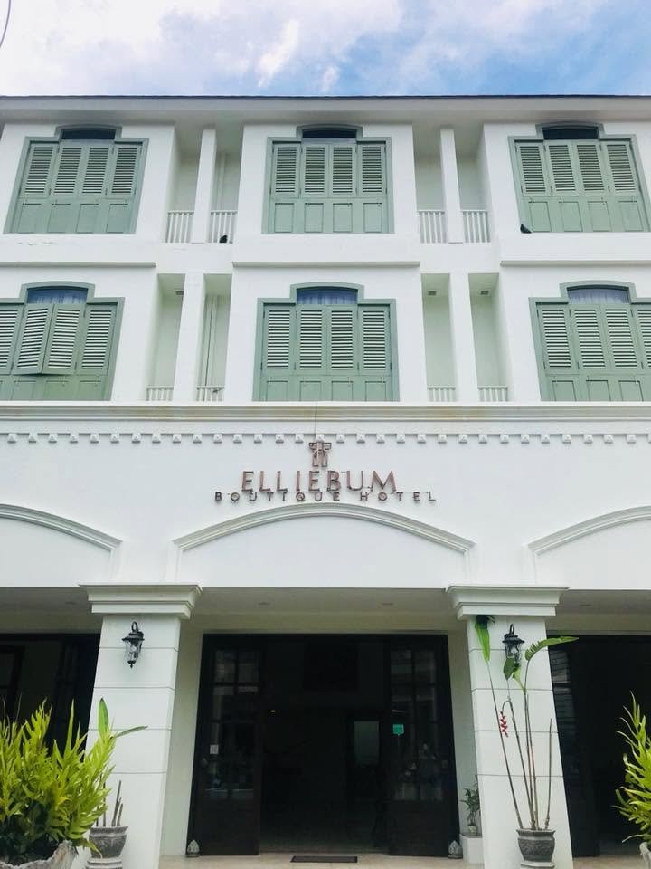 The Thai Colonial facade of Elliebum Boutique Hotel